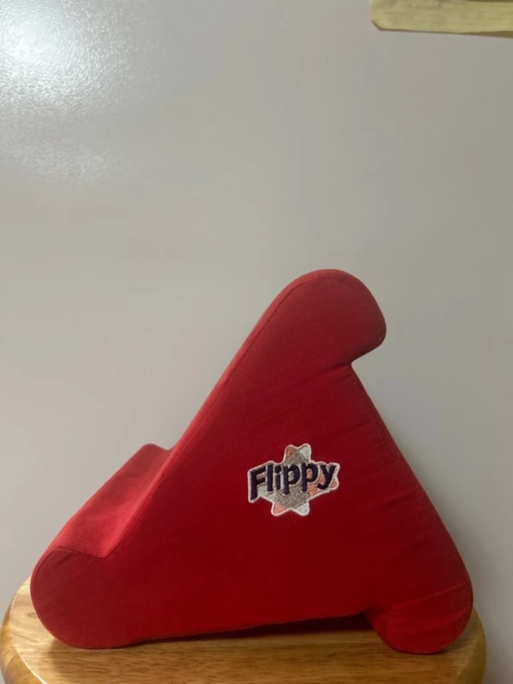 Flippy OG Tablet Pillow Stand iPad Holder Nook Kindle Red Suede Soft Muti Angle